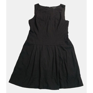 White House Black Market Women's Black Dress Size 14 Sleeveless Stretch